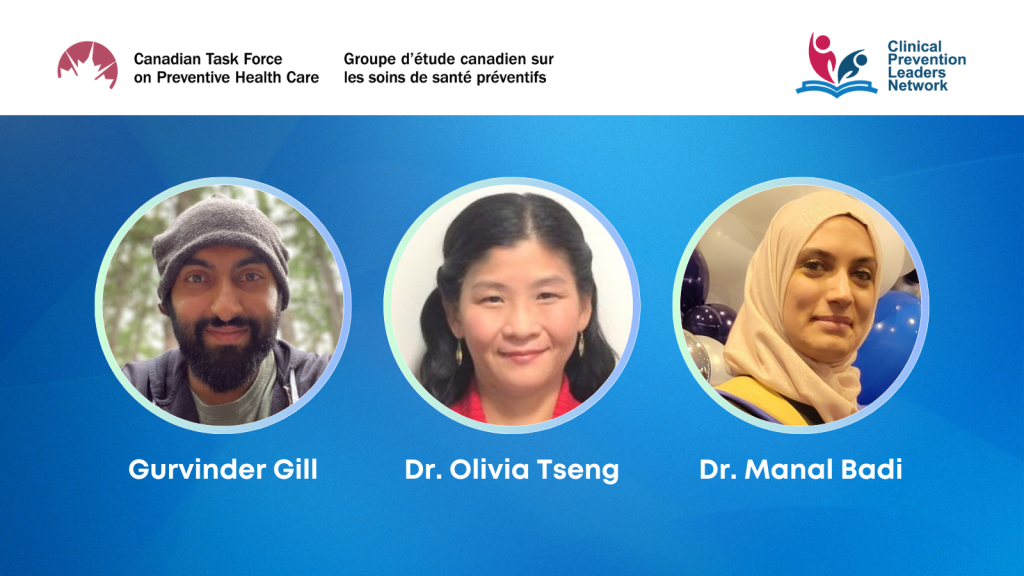 Image of Gurvinder Gill, Dr.  Olivia Tseng and Dr. Manal Badi
